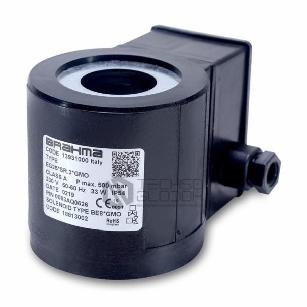 BRAHMA Solenoid Coil - EG25*SR.3*GMO (BE8*GMO 18813002)