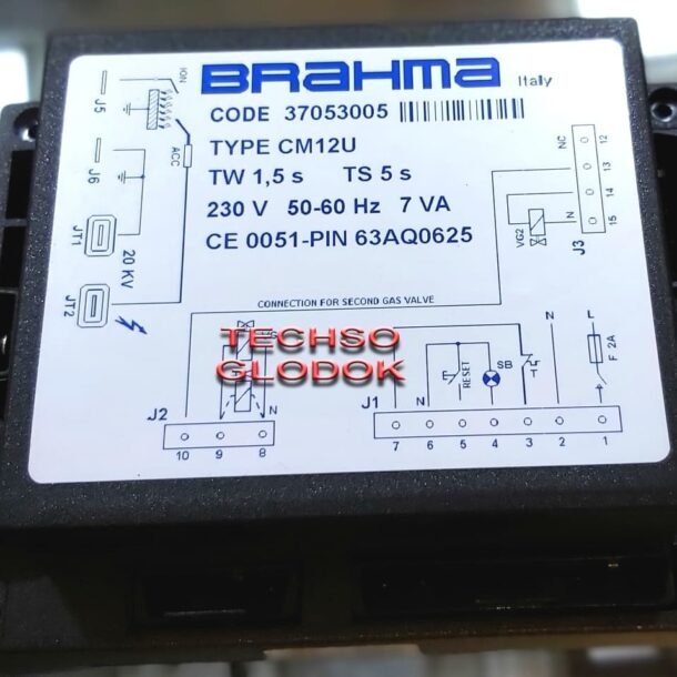 Brahma CM12U controller mesin burner