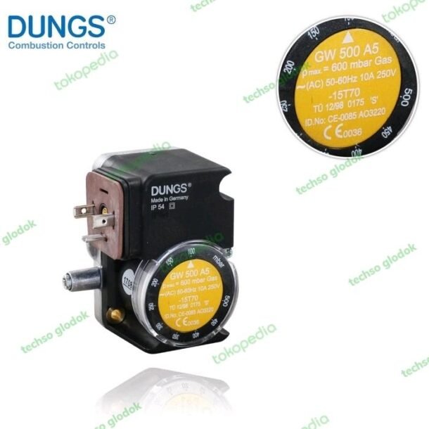DUNGS GW 500 A5 gas pressure switch untuk burner gas