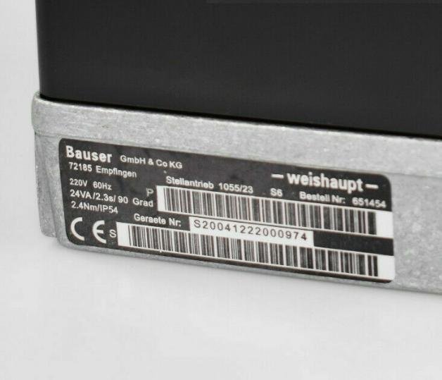 Bauser WEISHAUPT 1055 / 23-230VAC servo motor - Gambar 2