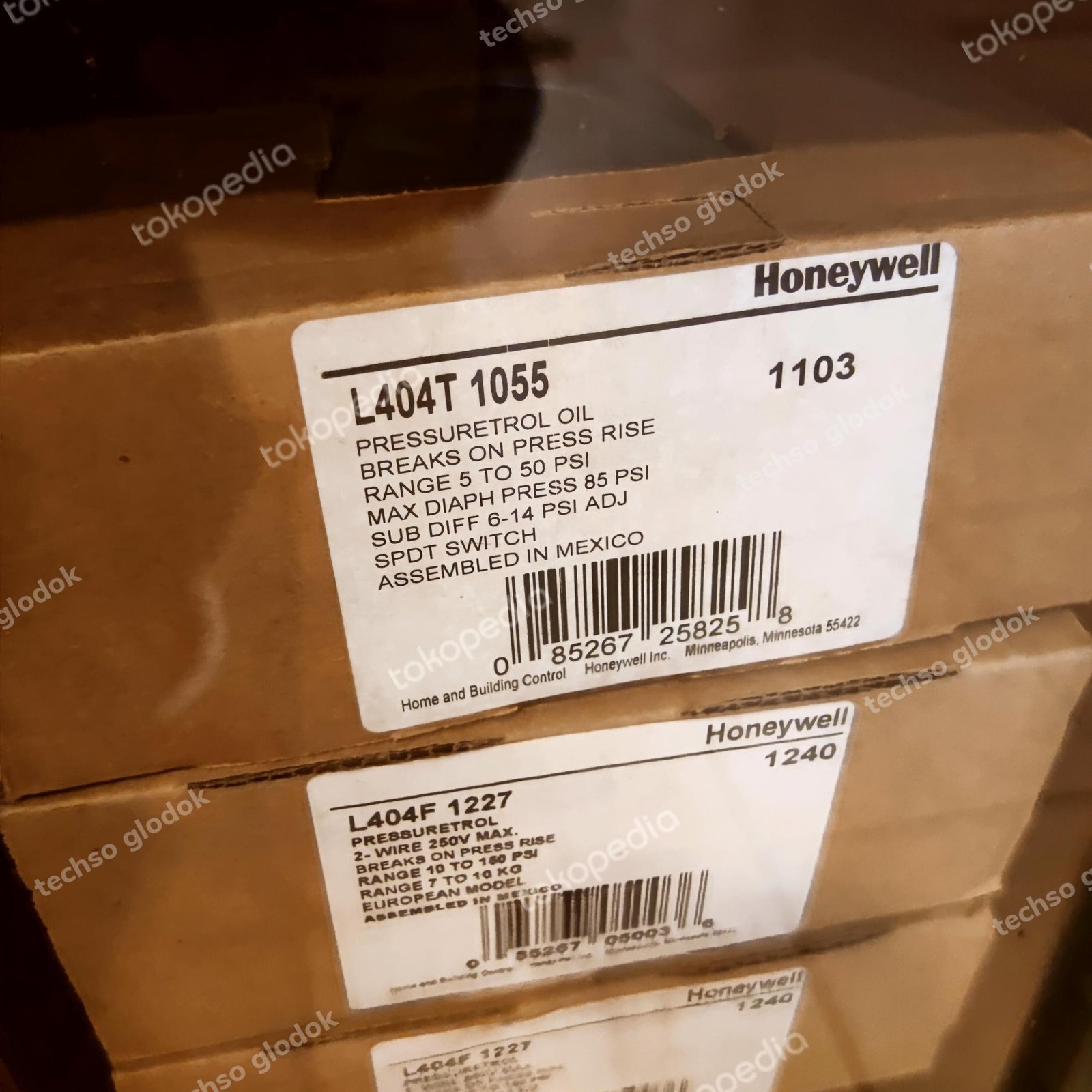 HONEYWELL L404T 1055 Pressure Control - Pressuretrol - Gambar 2