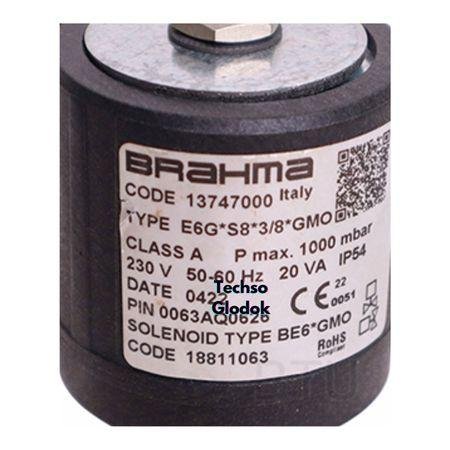 BRAHMA E6G*S8*3/8*GMO solenoid gas burner - Gambar 2