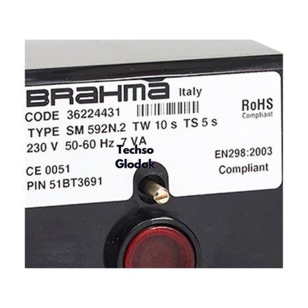 BRAHMA SM592N.2 TW 10 s TS-5s burner control - Gambar 2