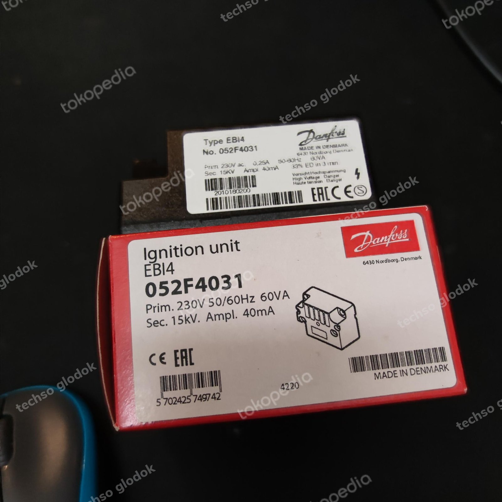 Danfoss EBI4 052f4031 electronic ignition unit trafo pemantik burner - Gambar 2