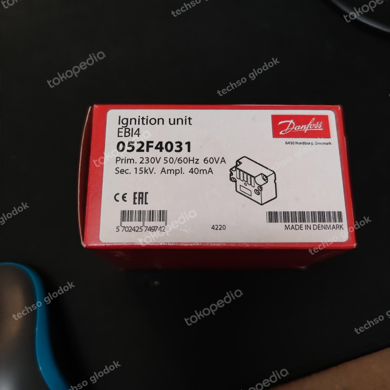 Danfoss EBI4 052f4031 electronic ignition unit trafo pemantik burner - Gambar 3