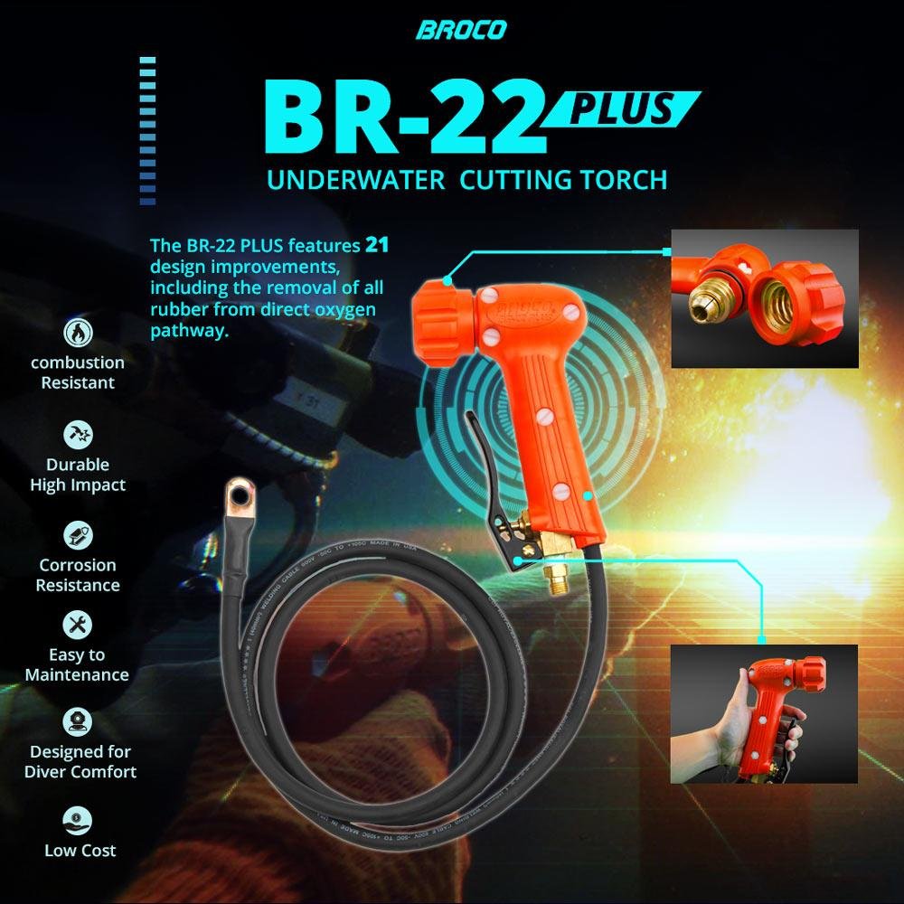 Stang Las Dalam Air / Underwater BROCO BR-22 PLUS Cutting Torch - Gambar 3