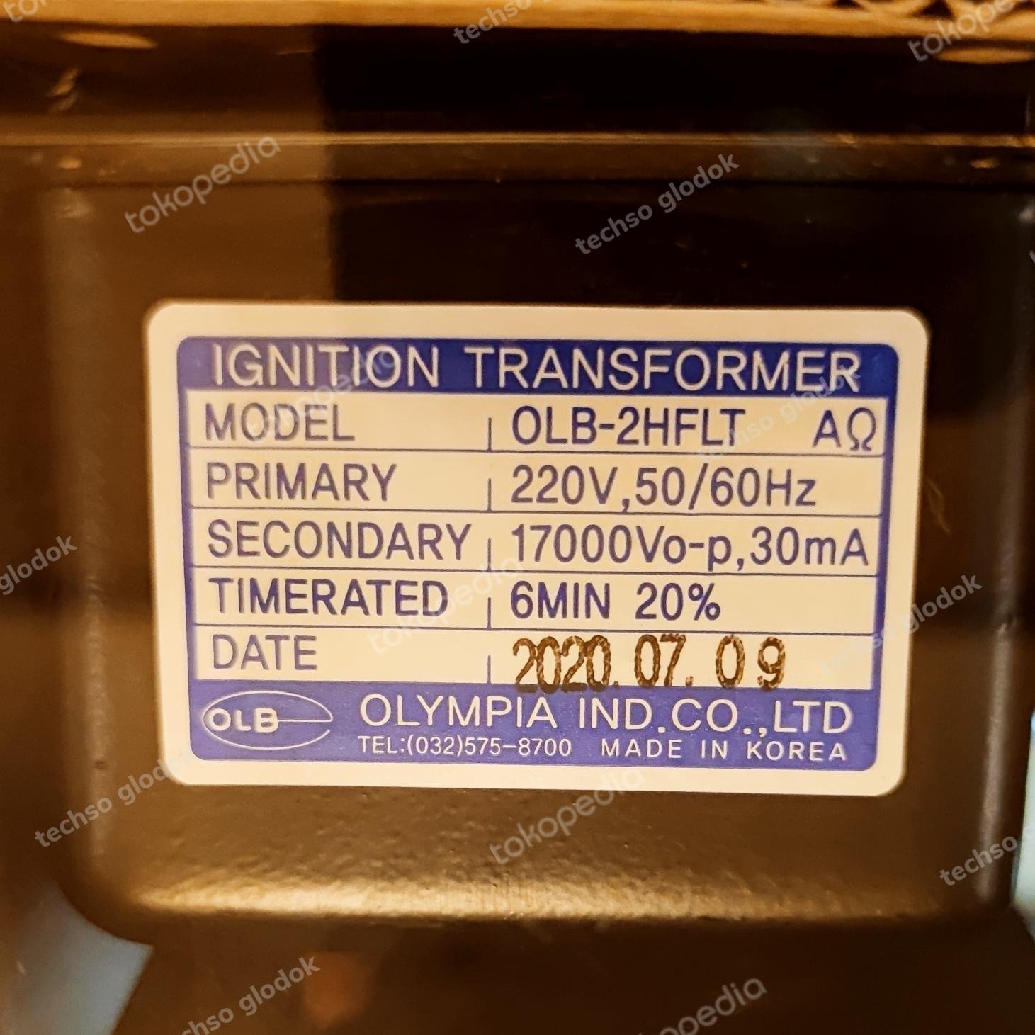 TRAFO Olympia OLB-2HFLT - Ignition Transformer - Gambar 6